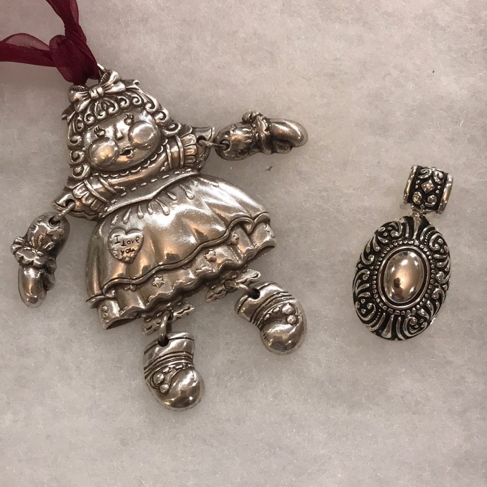 Rare, retired Brighton ornament & Avon pendent 🎁